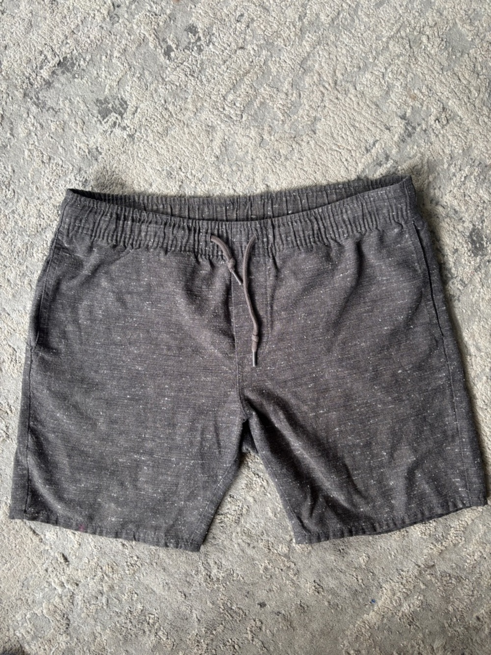 Obey Casual Knit Drawstring Shorts - Charcoal Speckle